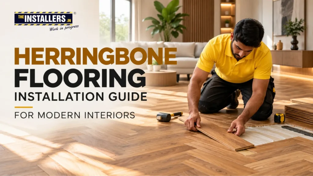 Herringbone flooring
