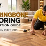 Herringbone flooring