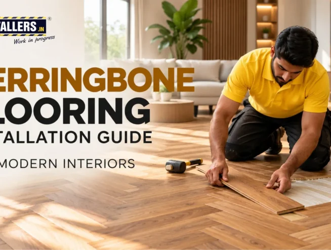 Herringbone flooring